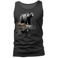 Majestic Bear Wildlife Grizzly Bear Nature Outdoor Animal Tank Top