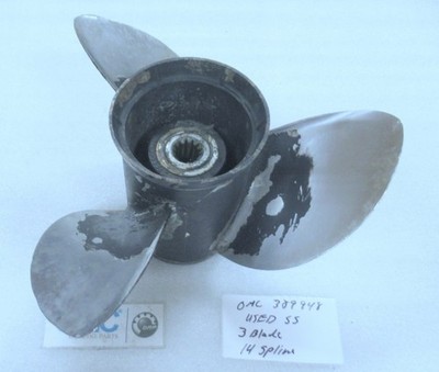 T43 Evinrude Johnson OMC 389948 Pitch 14 Spline OEM New Factory Boat Parts