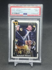 2025 Topps Celebration Paul Skenes Dugout Peeks Rookie Cup SSP Case Hit PSA 9