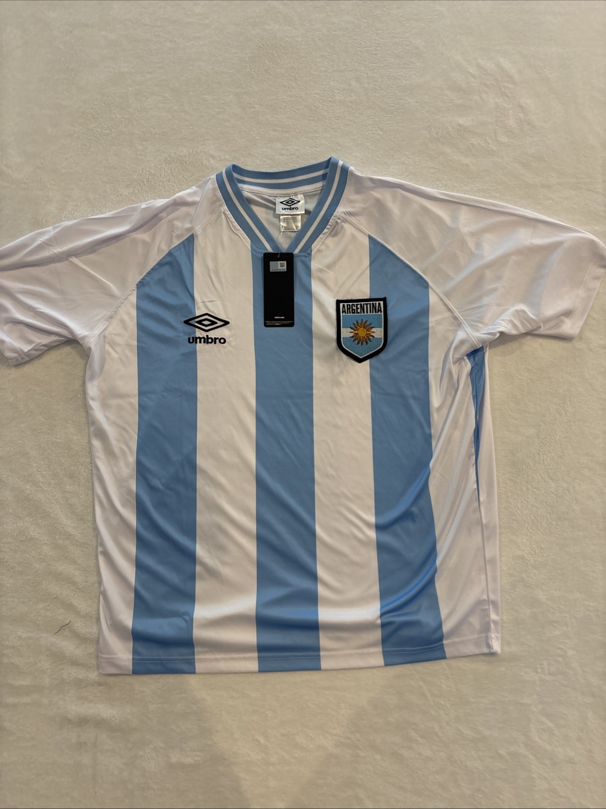Umbro Argentina Soccer Jersey Vintage Style World Cup XL Oversized New NWT