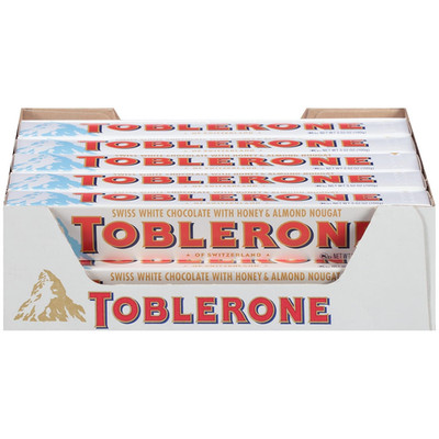 White Chocolate Bar with Honey and Almond Nougat, Bulk Chocolate, 20 - 3.52 Oz B