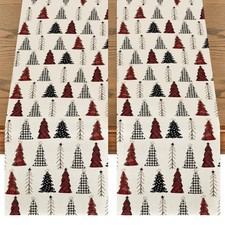 Artoid Mode Xmas Tree 2PCS Christmas Table Runner, Seasonal Winter Kitchen