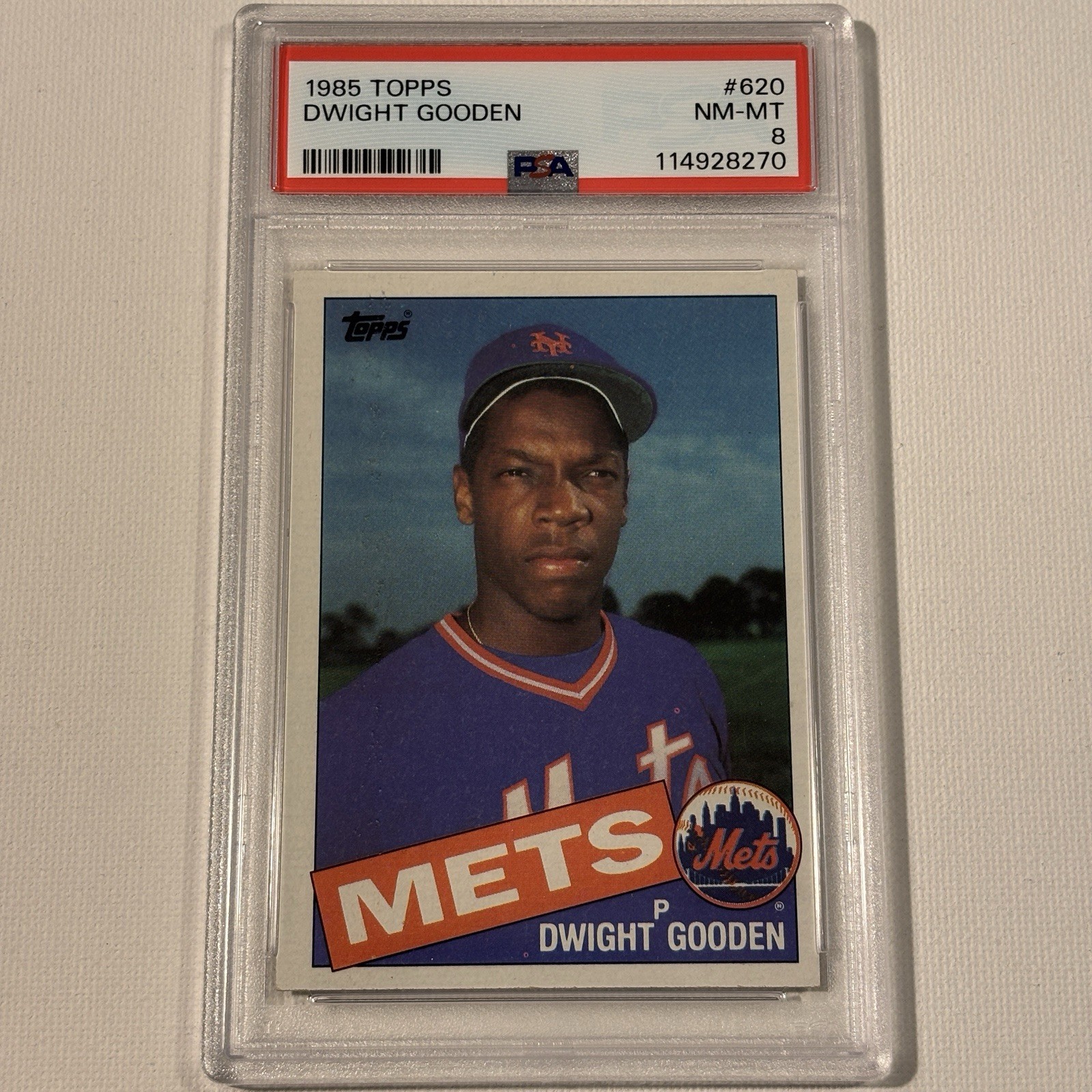 1985 Topps - Dwight Gooden #620 (RC) graded PSA 8