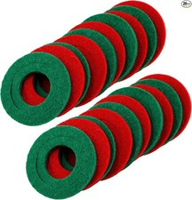 20 PCS Battery Terminal Anti Corrosion Washers Fiber, 10 Red &10 Red+10 Green