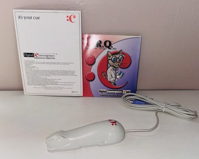 Vintage Barcode Scanner CueCat CRQ Software Digital Convergence Optical Reader