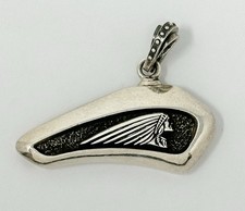 Ciondolo serbatoio benzina indiano motocicletta argento sterling 925 King Baby