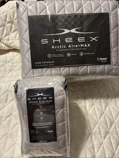 Sheex Artic Air Diamond Quilt & Sham King Set In Silver