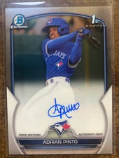 2023 Bowman CPA-API - Adrian Pinto 1st Bowman Chrome Auto - Blue Jays
