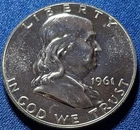 A 1961 US Franklin Half Dollar 50c Proof Silver Nice Coin
