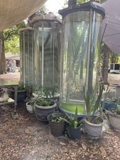 3 ACYLIC ROUND FISH TANKS 1450 Gallons FOR saltwater or freshwater fish.