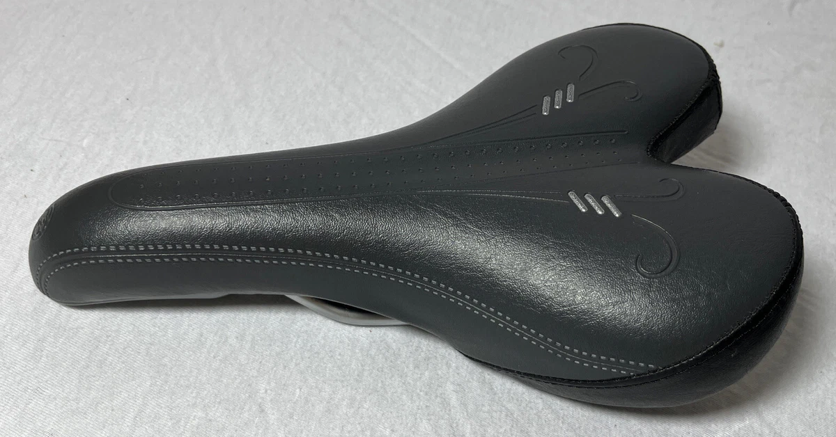 Bontrager Grey Leather Mountain Bike Saddle Bicycle Seat