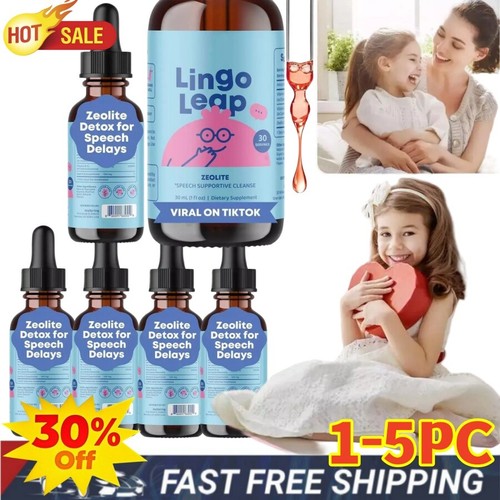 Lingo Leap Children's Drops - Zeolite Detox for Speech Delays Therapy - 1oz