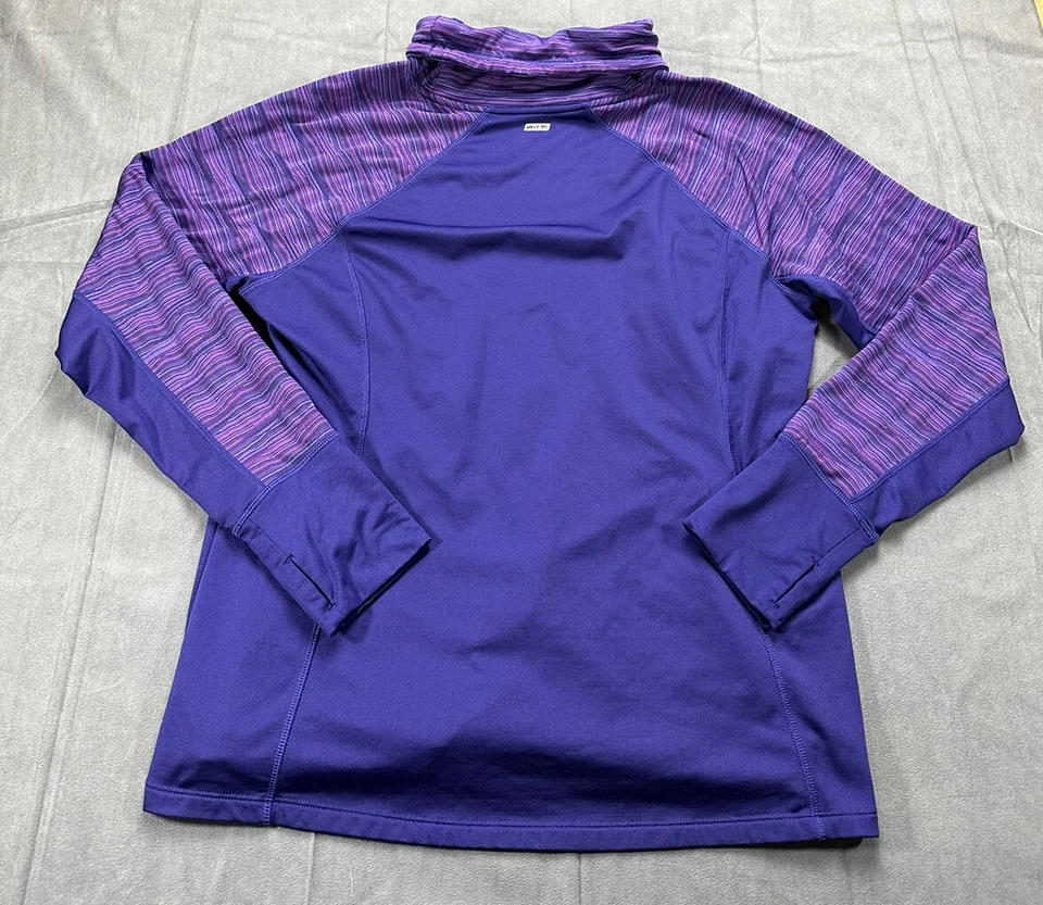 Top deportivo Cascade para mujer XXL manga larga ropa deportiva púrpura cálido grueso correr Foto 2 de 4