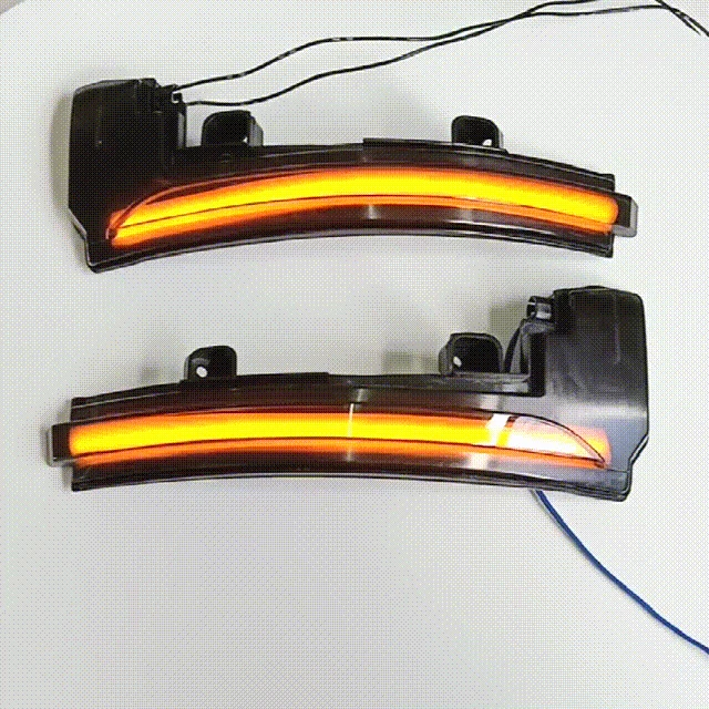 Luces LED de señal de giro para espejo lateral 2 piezas para Land Rover LR4 2014 2015-2016 negras Foto 4 de 4