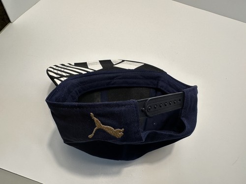 Puma Italia FIGC Blue Snapback Hat Flat Brim Print - Picture 10 of 11
