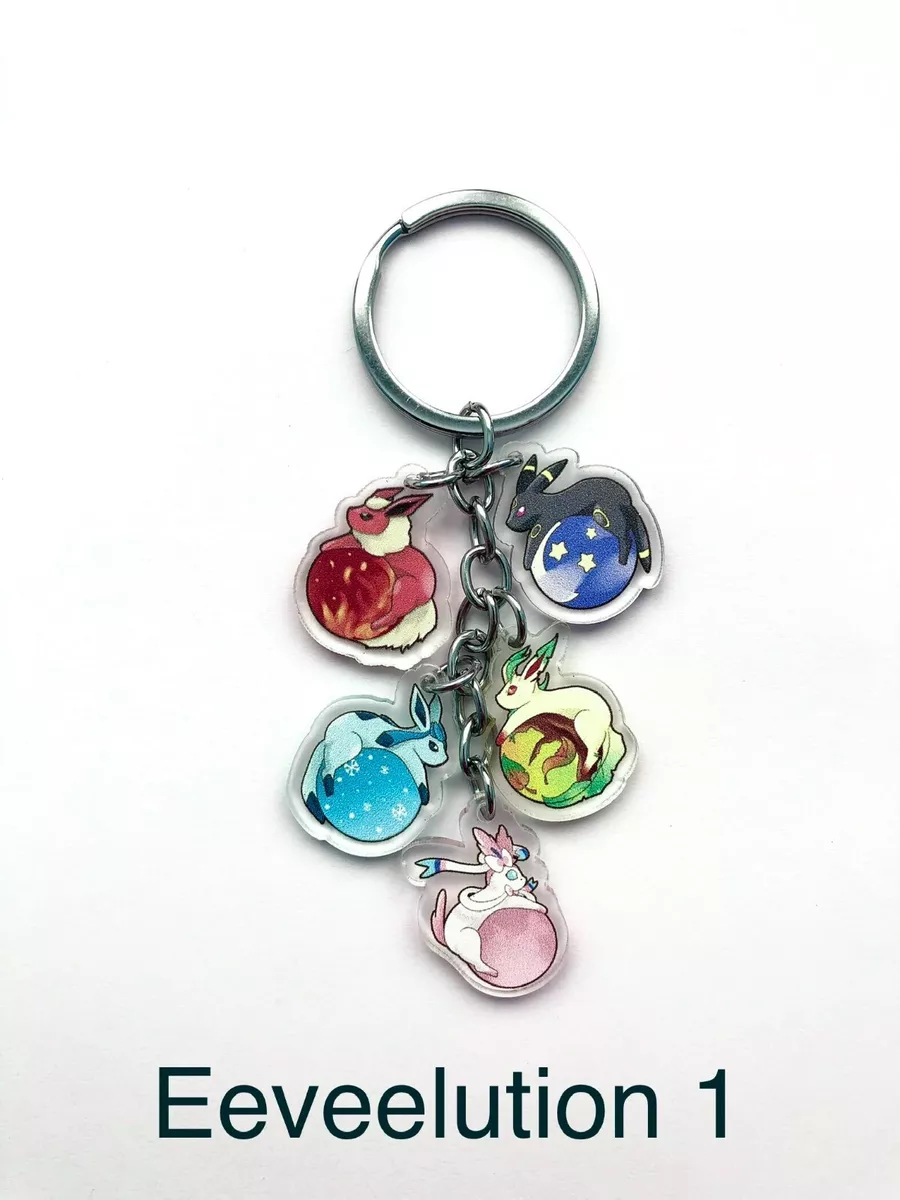 Eeveelutions Pokemon Acrylic Keychain