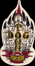 Vintage 1980’s Dogtown Skateboard’s Ben Schroeder Sticker Big Ben Clock