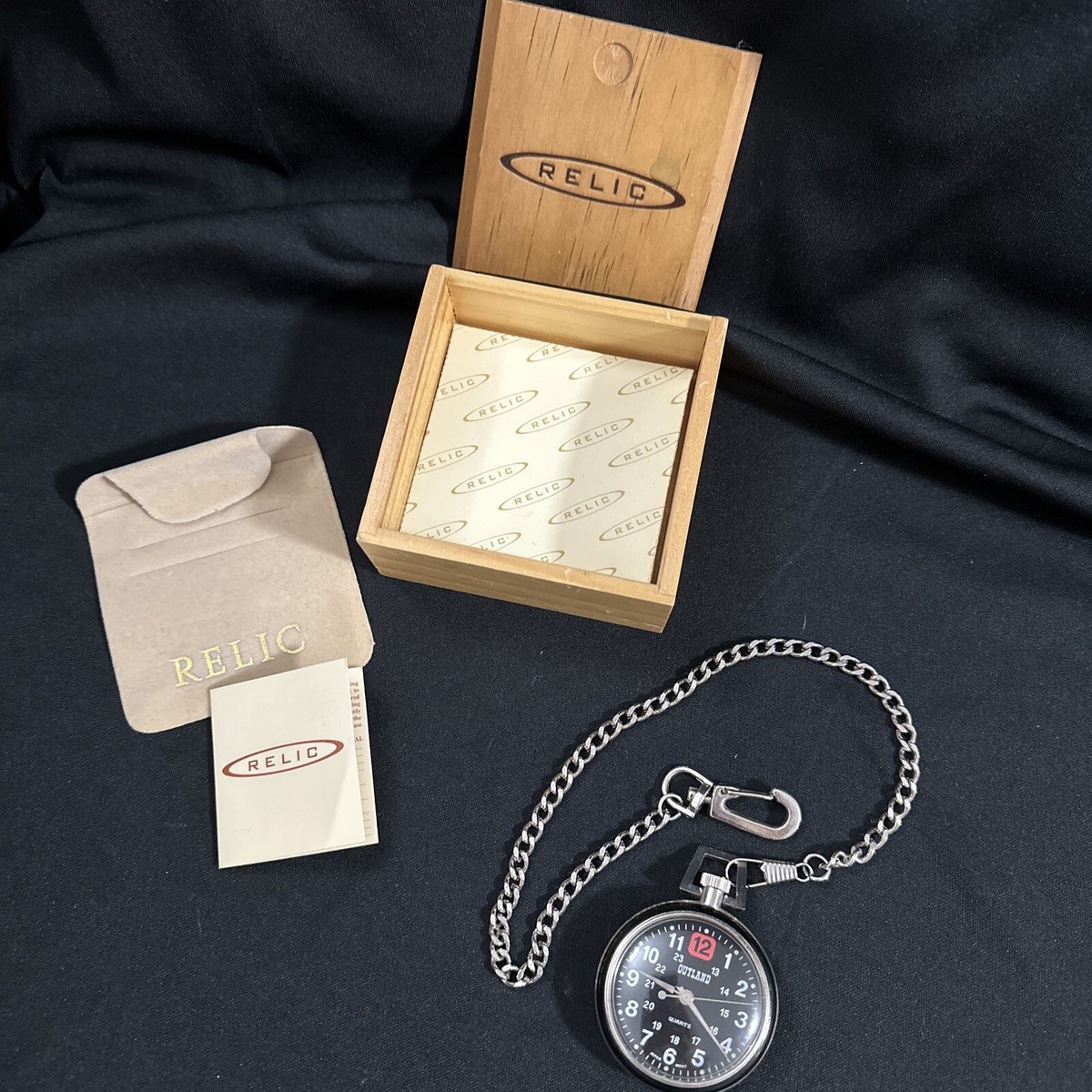 Outland Pocket Watch Quartz Japan Movement W/ Box Untested | eBay