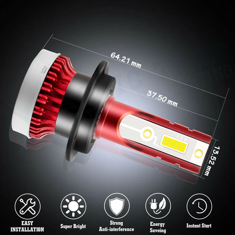 Bombilla de faro LED blanca 6000 LM para Honda CBR600RR 2005-2019 CBR300 2015-2018 Foto 2 de 4