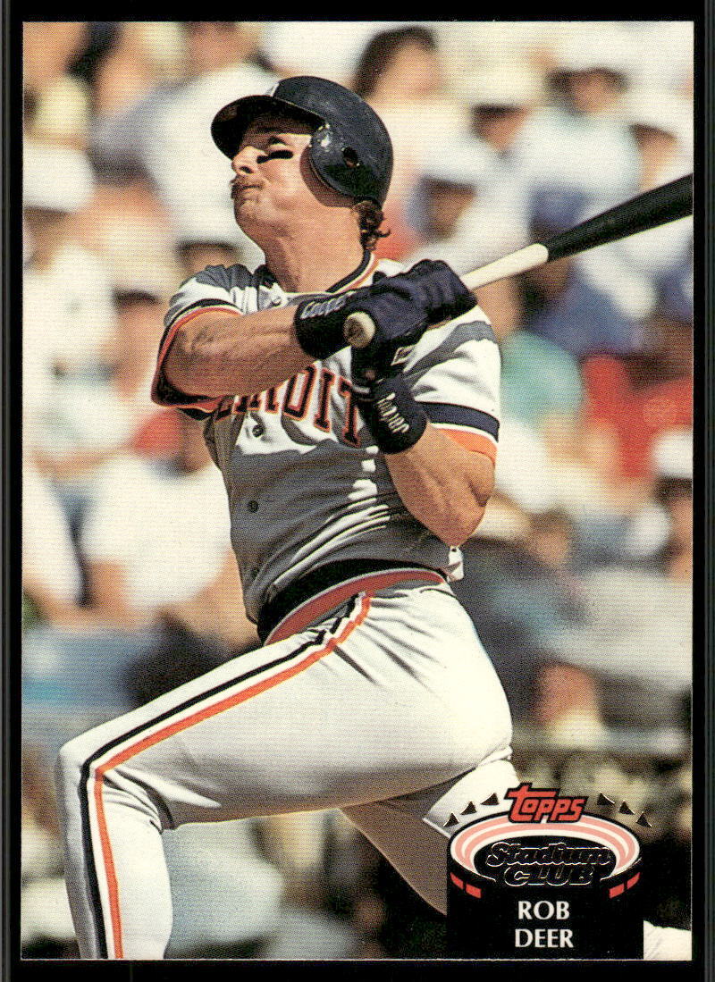 1992 Stadium Club #92 Rob Deer