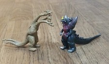 Godzilla Kaiju lava Space Godzilla Toy Lot Of 2 Mini Miniature Figures KO 2.5"