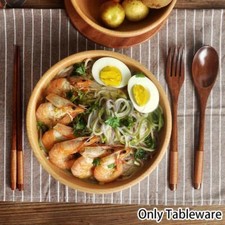 Japanese Vintage Wooden Chopsticks Spoon Fork Tableware Kitch 3pcs Gift D0U1