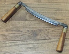 RARE WHEELER, MADDEN & CLEMSON CHAMPION 8” ADJUSTABLE HANDLE DRAW KNIFE-SHAVE