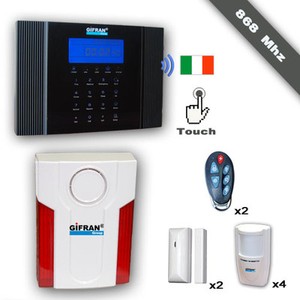 Antifurto casa senza fili gsm kit allarme wireless professionale ... Antifurti casa senza fili professionali
