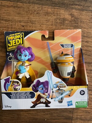 STAR WARS Young Jedi Adventures LYS SOLAY &Training Droid Pop Up Lightsaber Duel
