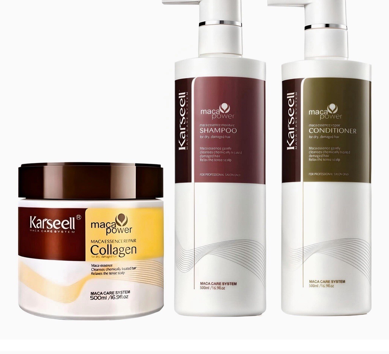 Karseell Dry Damaged Hair Repair Set Shampoo Conditioner Mask  Set  Original