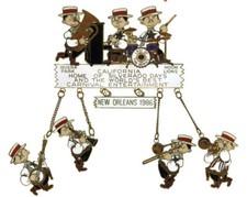 Lions Club Pins - Silverado Sam 1986 5 Pin Band Set