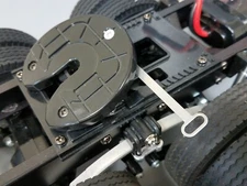 Stainless Steel Tamiya 1/14 Semi Truck 5th Wheel Coupling Hand Pull Plate Handle