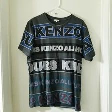 Kenzo 'All Hours' Gray T-Shirt Size L