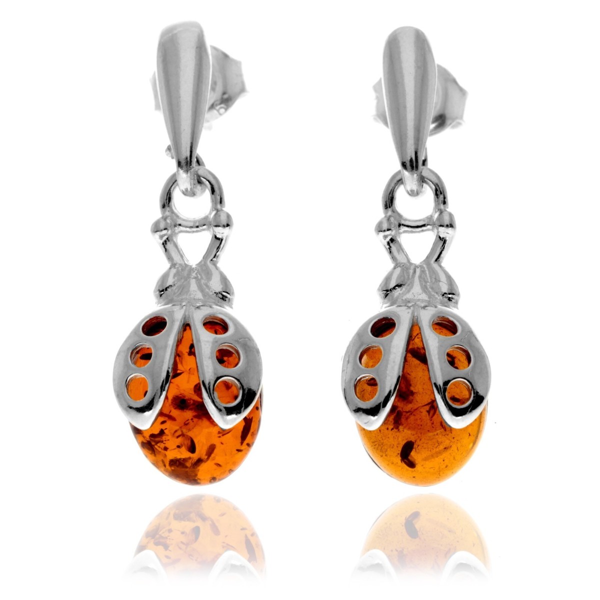 Classic GL168 Orecchini In Ambra Baltica Naturale E Argento 925 – Eleganza Naturale