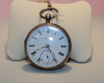 Pocket Watch, Kendal Dent Silver Plated, Silver, 21j, Around 1890