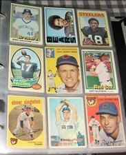 Vintage Lot 68 Topps Baseball Cards,Jerry Lynch,Eddie Mathews,Bob Buhl,1956-1958