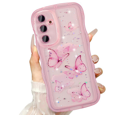Bling Glitter Butterfly Case For Samsung Galaxy S26 Ultra S25 S24 FE S23 S22 S21