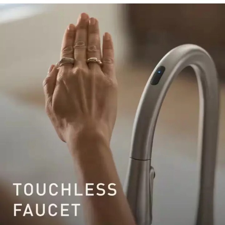 Moen 7594EC Arbor Smart Touchless Pull Down Sprayer Kitchen Faucet