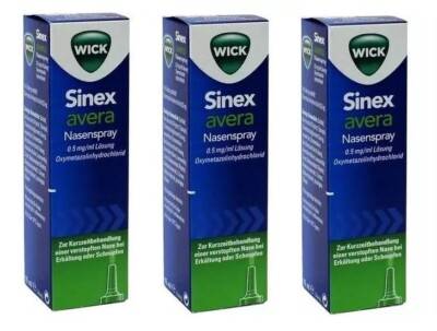 3x WICK Sinex Avera Dosierspray 15ml Nasenspray PZN 6156424