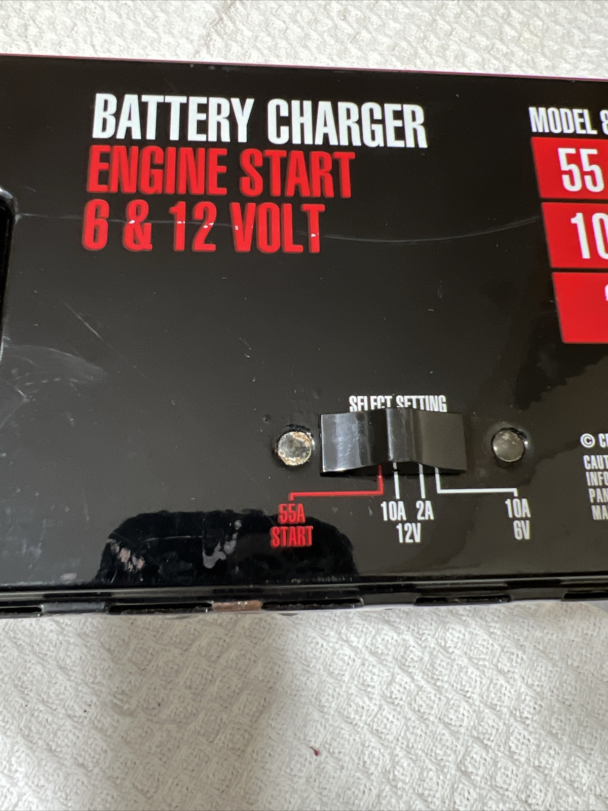 Century Dual Range 612 V Battery Charger Engine Starter 10/2/55 AMP