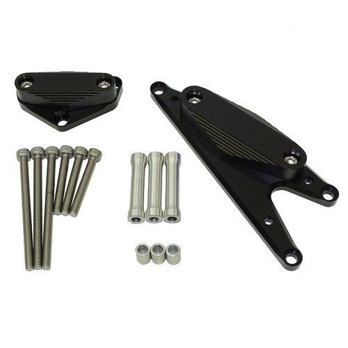Black Engine Cover Guards Crash Pad Sliders For SUZUKI Bandit GSF 1250 GSX1250FA - Picture 2 of 6