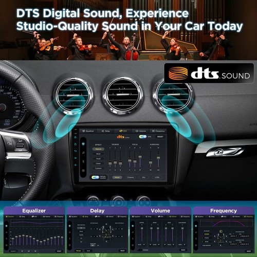 9" Android 14 8+256GB Car GPS Radio Stereo 4G LTE WiFi DAB For Audi TT 2006-2012 - Picture 19 of 22
