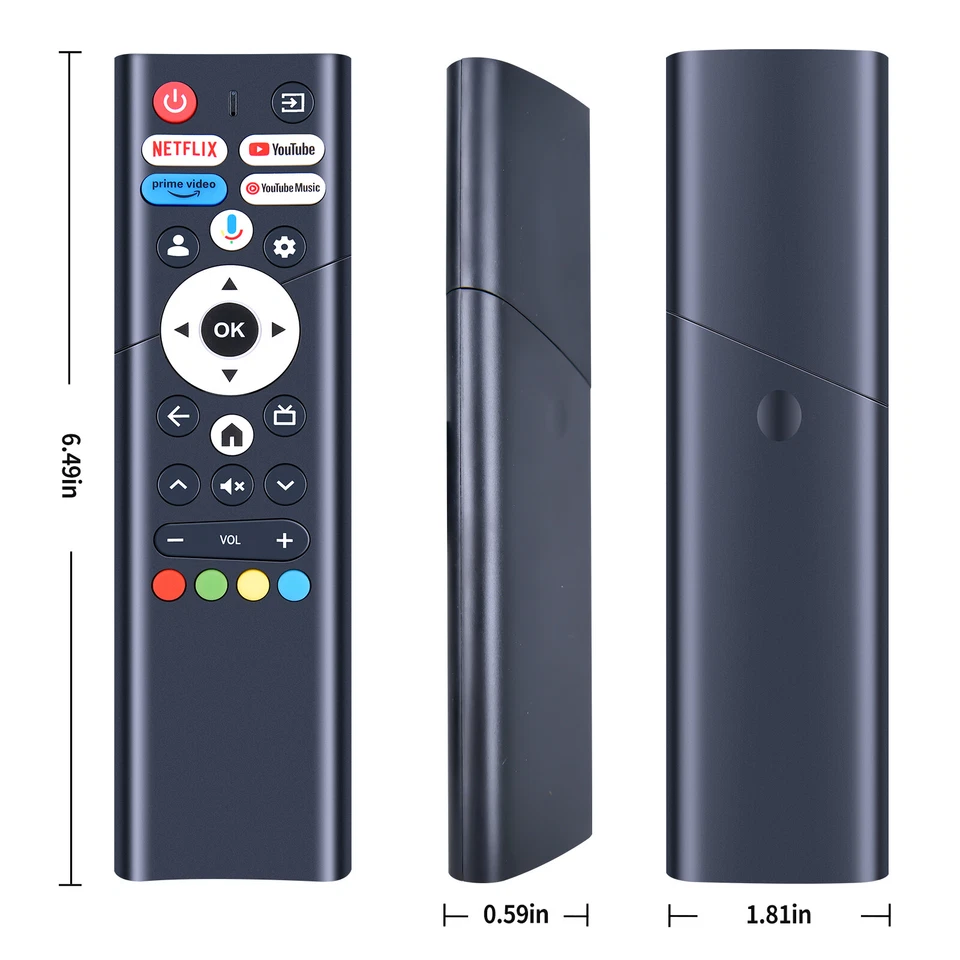 Replacement Remote Control for Motorola MOT32HLE11 32" OLED Google TV - Image 4 of 4