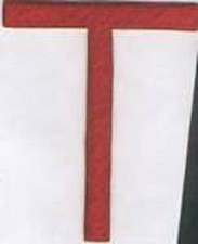 Tau Cross Bullion Church Symbol Christian Christ Lord Embroidery Vestment Patch