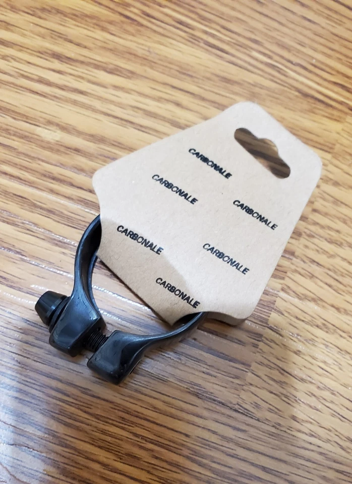 Abrazadera de tija de sillín CARBONALE (para tija de sillín 27,2 o 31,6) / Perno de titanio.NUEVA Foto 2 de 4