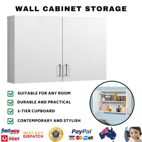 Cefito Wall Storage Bathroom Kitchen Bedroom Cupboard Organiser
