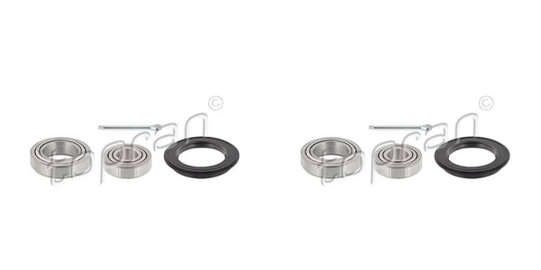 Topran 2X Radnabe Radlagersatz Hinten FüR Opel Corsa B Vauxhall Cavalier MK II-image