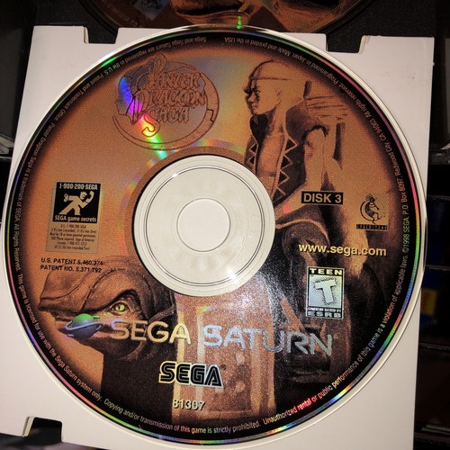 SEGA SATURN PANZER DRAGOON SAGA ALL 4 DISC COMPLETE CASE DISC & MANUAL -TESTED - Picture 6 of 18