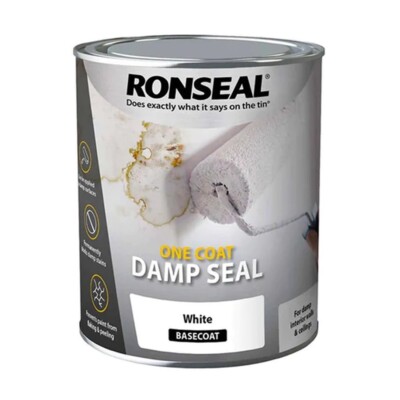 Ronseal One Coat Damp Seal Basislack - Weiß - 2,5L