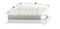 Mann-Filter CU 3172 Filter, Innenraumluft FÜR MERCEDES-BENZ